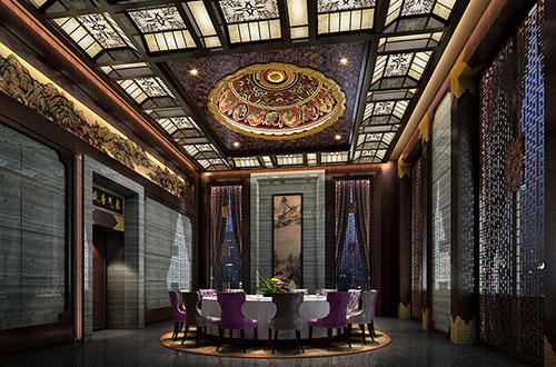 陈巴尔虎低调奢华的新中式酒店设计效果图